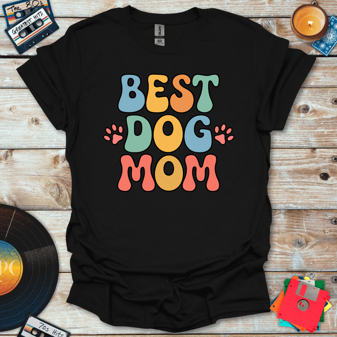 Groovy Best Dog Mom T-Shirt