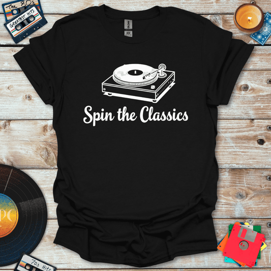 Spin The Classics Turntable T-Shirt