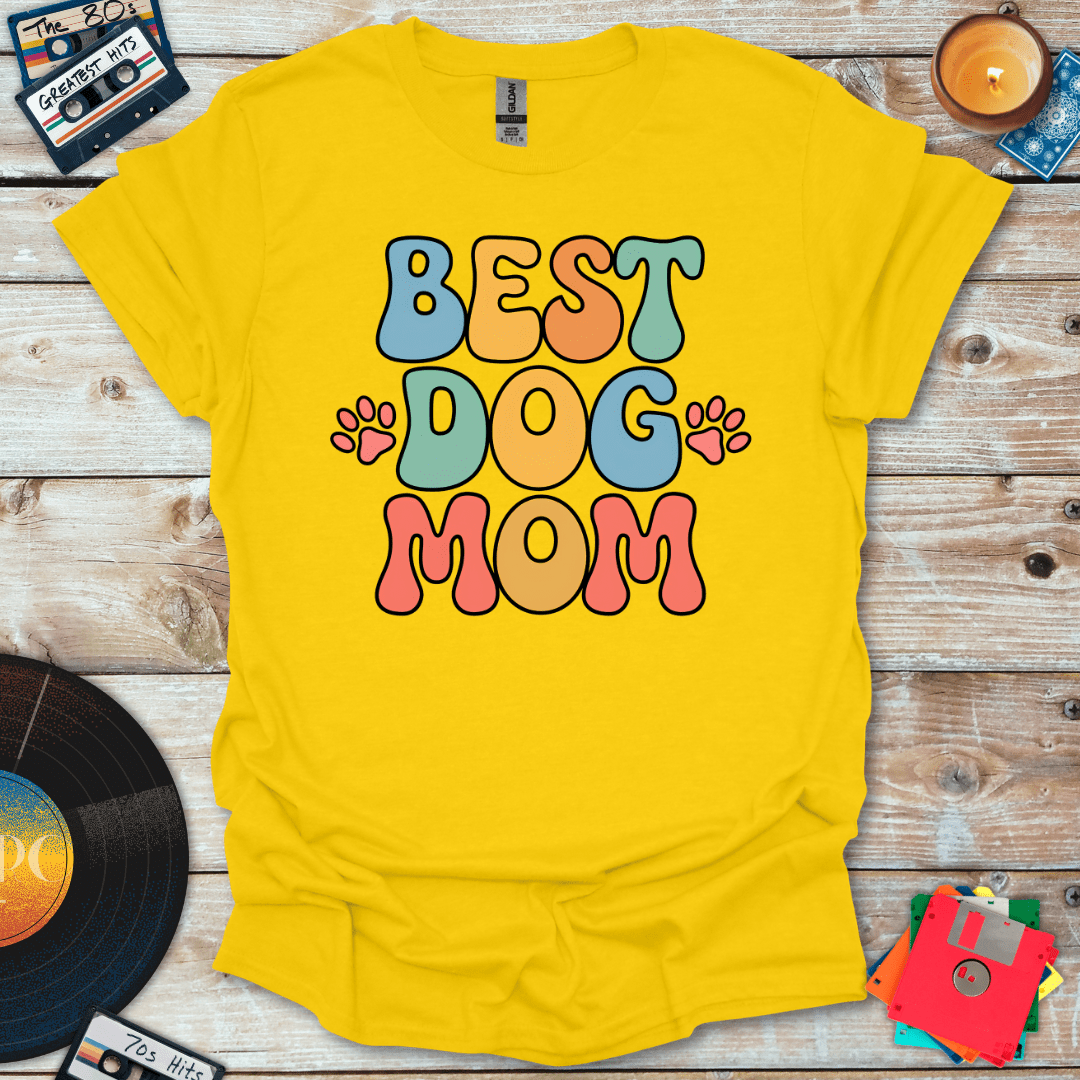 Groovy Best Dog Mom T-Shirt