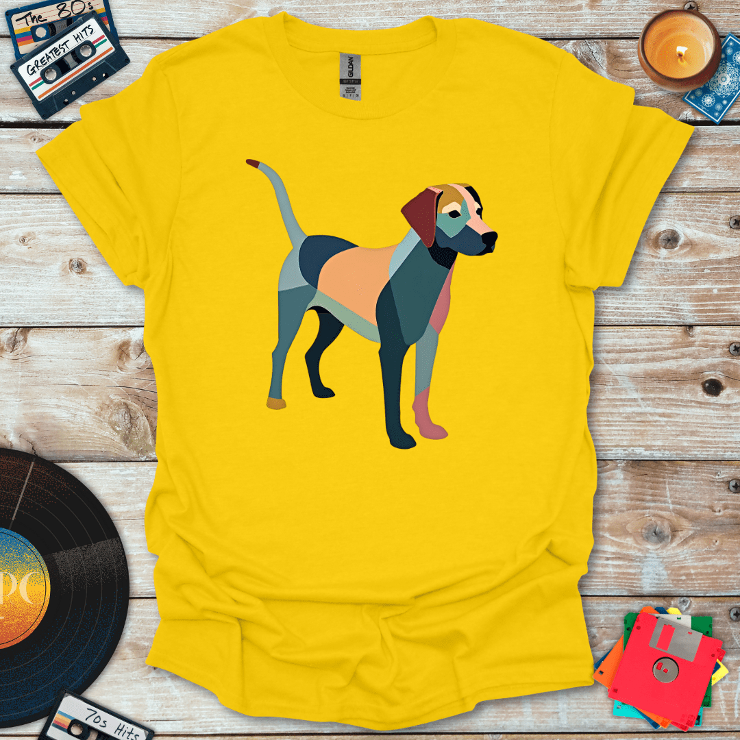 Mid Century Geo Pup 3 T-Shirt