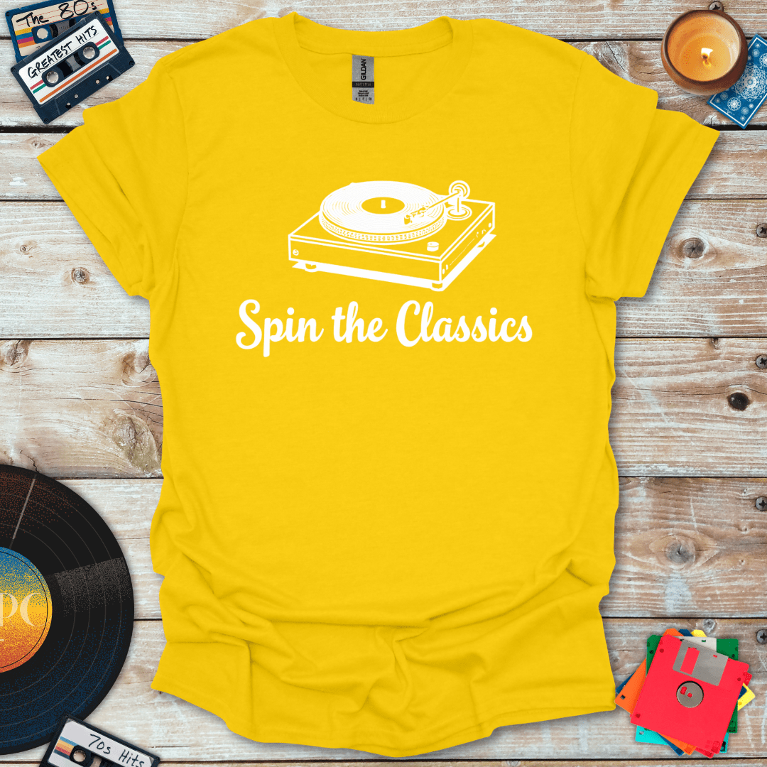 Spin The Classics Turntable T-Shirt