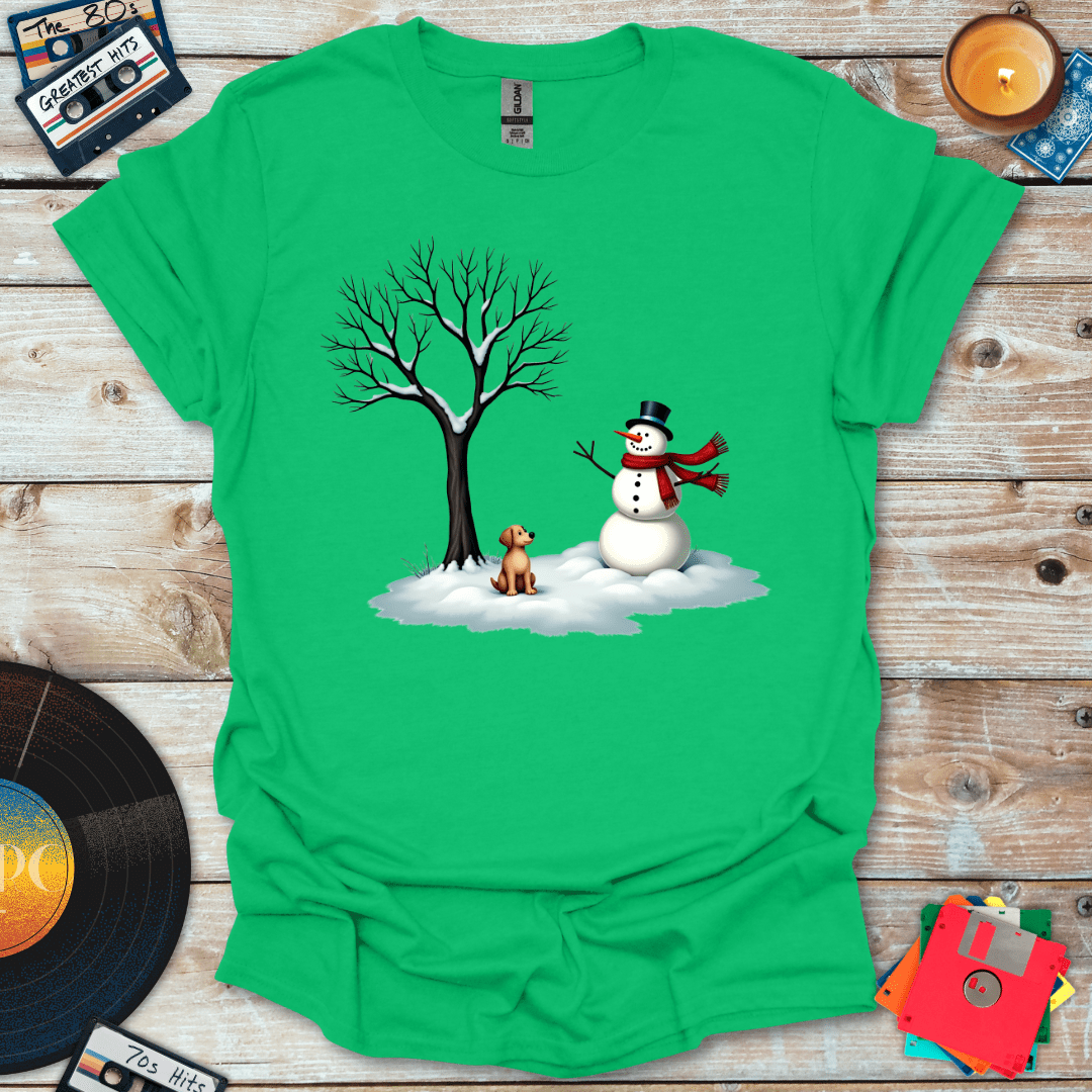 Doggie & Snowman T-Shirt