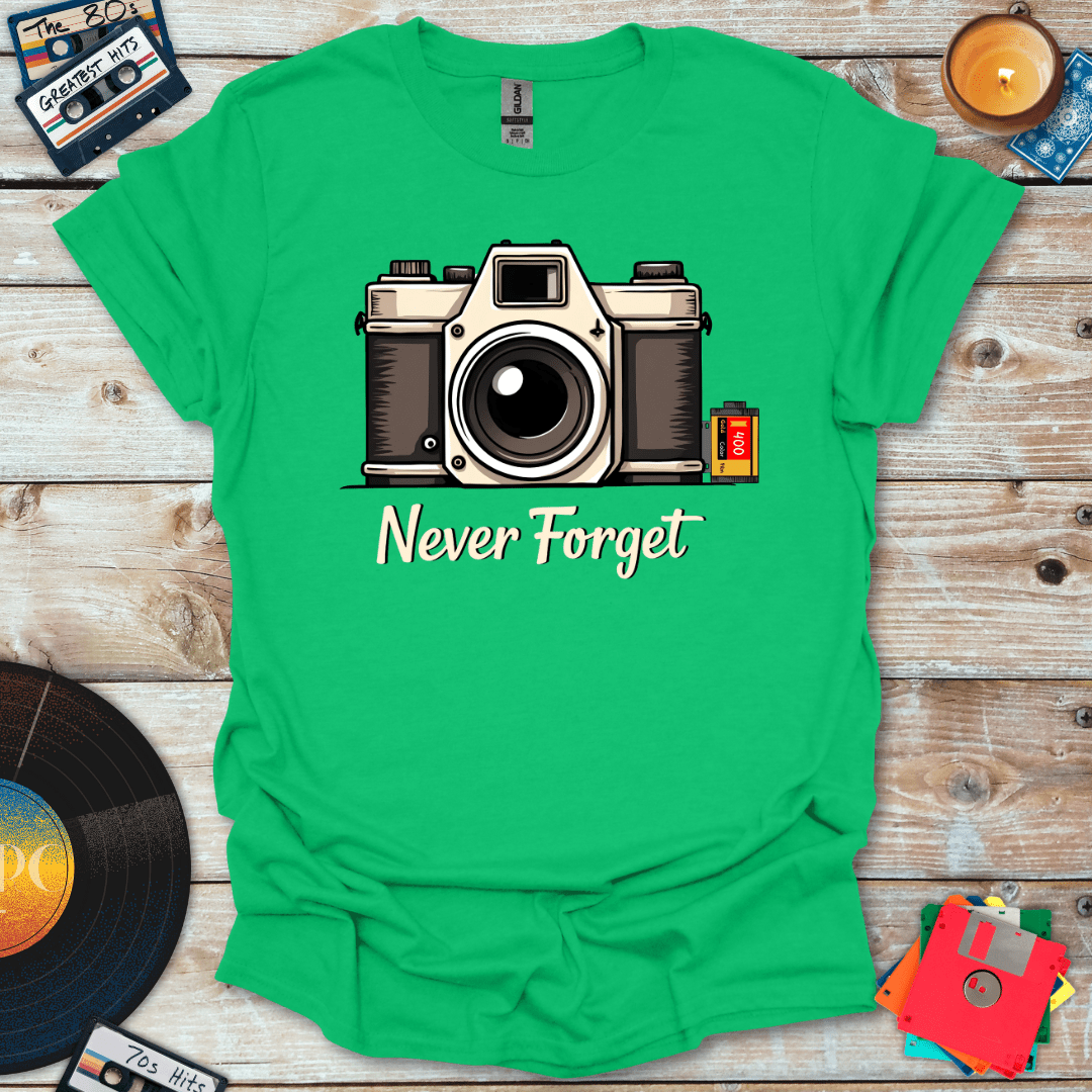 Never Forget Film Camera T-Shirt