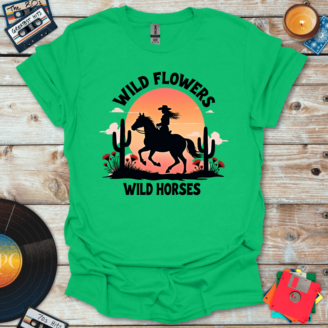 Wild Flowers Wild Horses T-Shirt