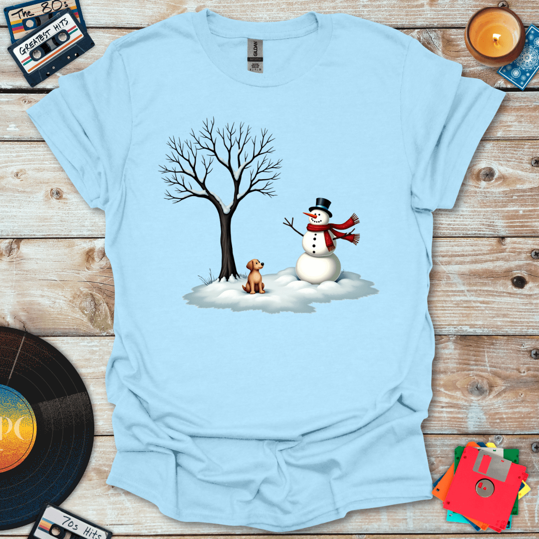 Doggie & Snowman T-Shirt