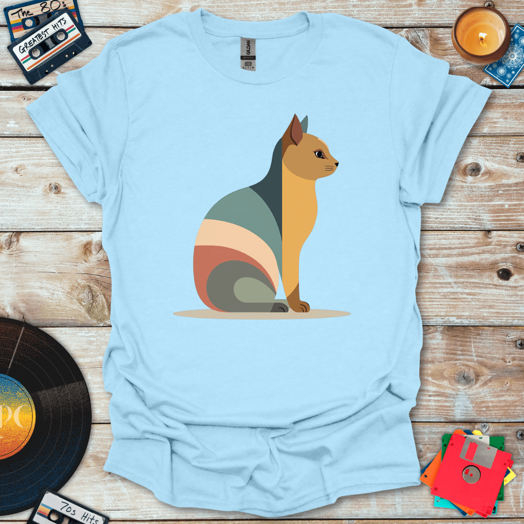 Mid Century Geo Cat T-Shirt