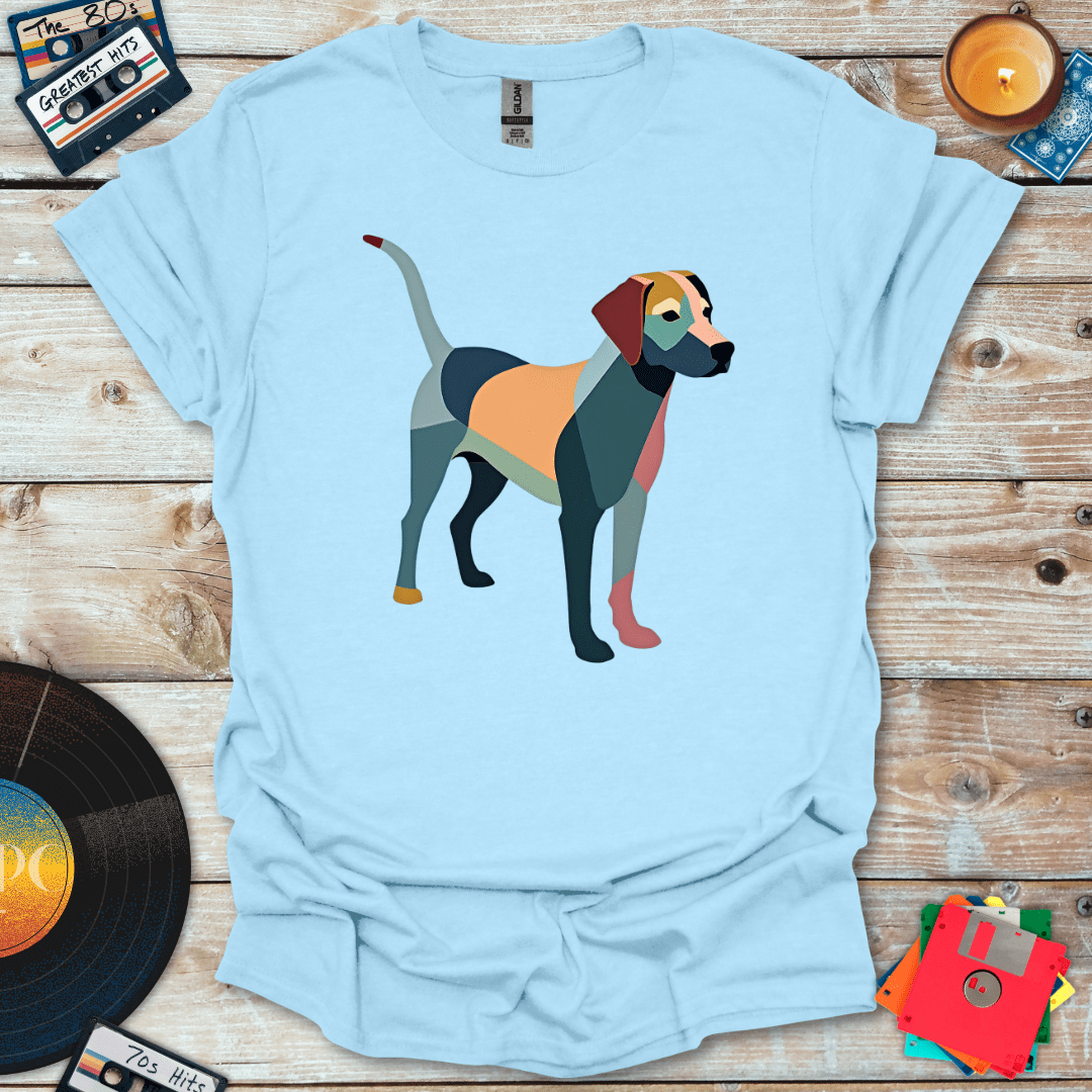 Mid Century Geo Pup 3 T-Shirt