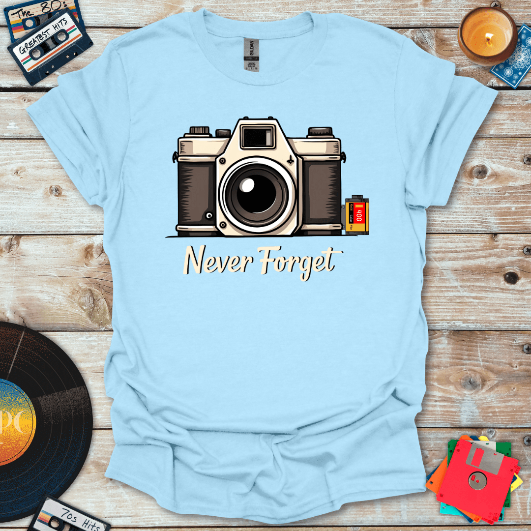 Never Forget Film Camera T-Shirt