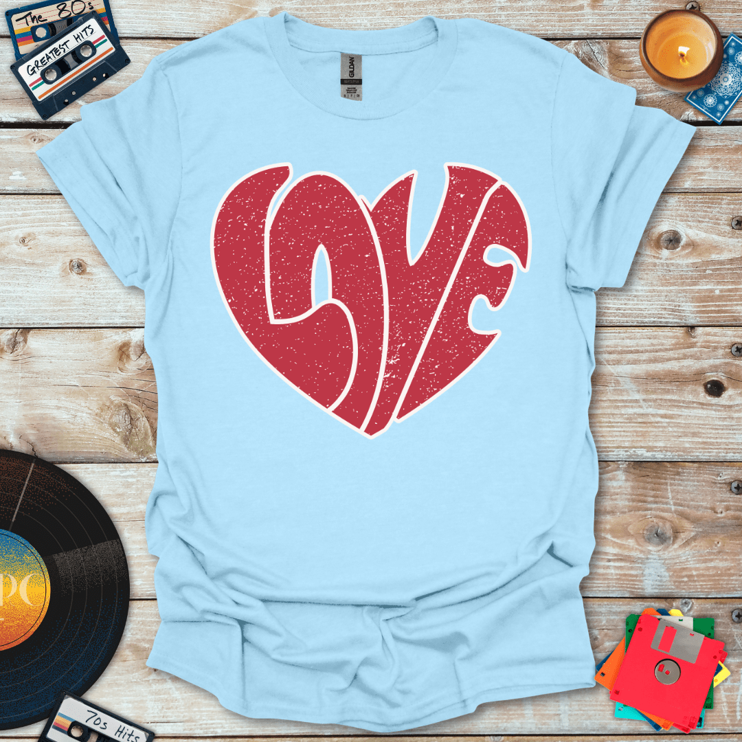 Curvy Love Heart T-Shirt