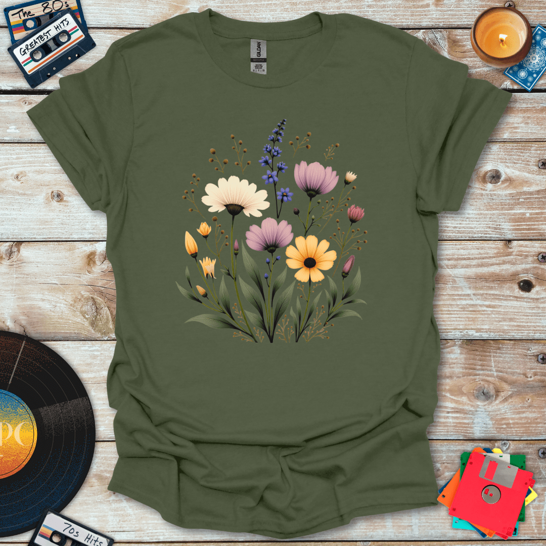 Retro Wildflowers T-Shirt