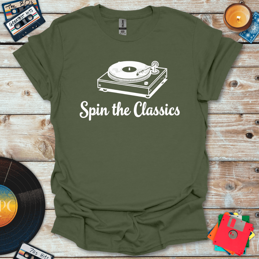 Spin The Classics Turntable T-Shirt