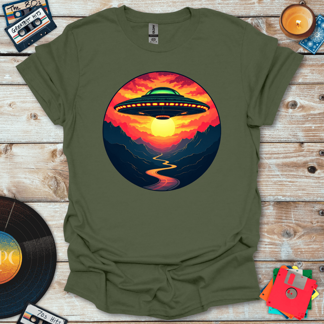 Sunset UFO T-Shirt