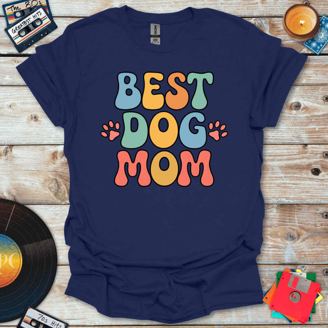 Groovy Best Dog Mom T-Shirt