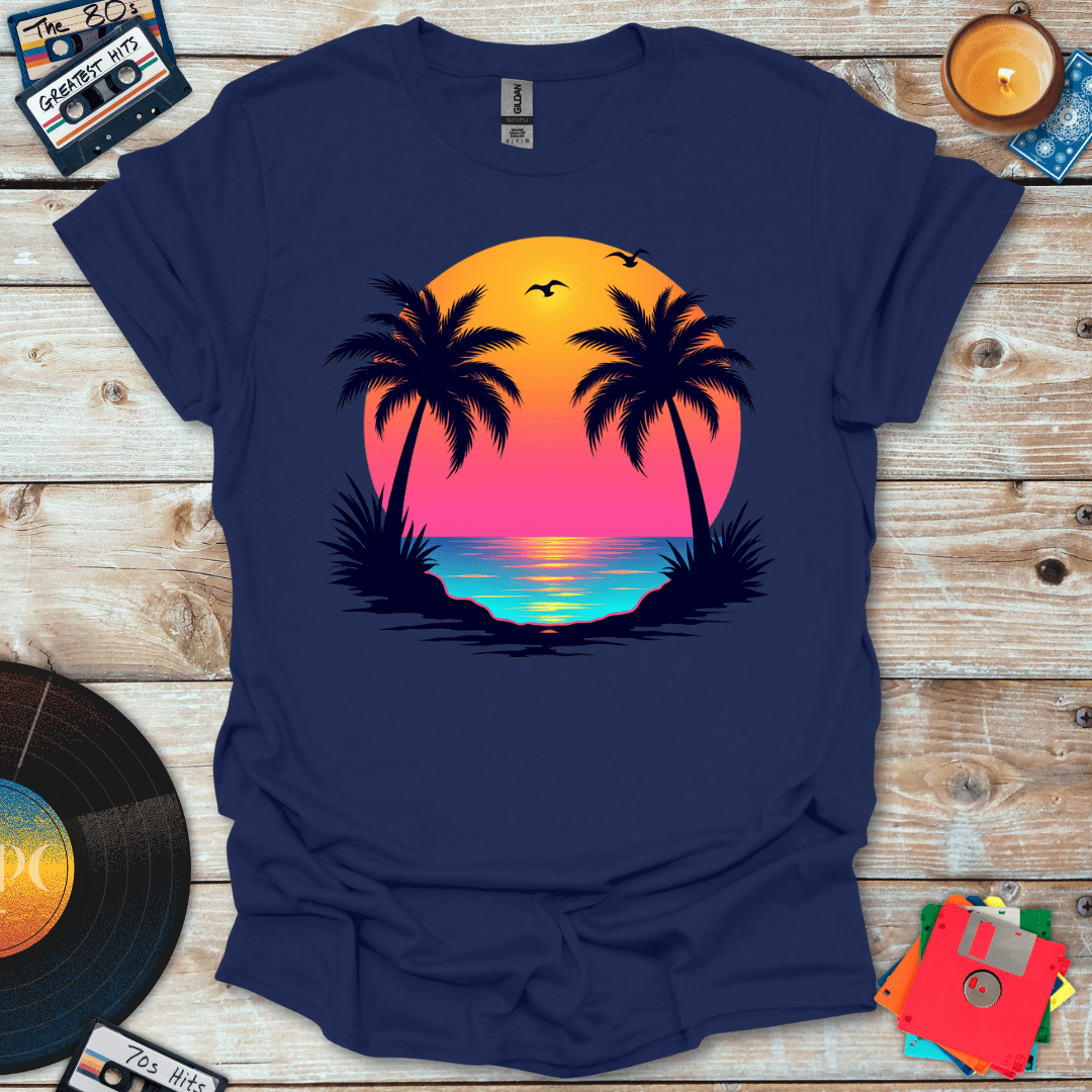 Retro Beach Glow T-Shirt