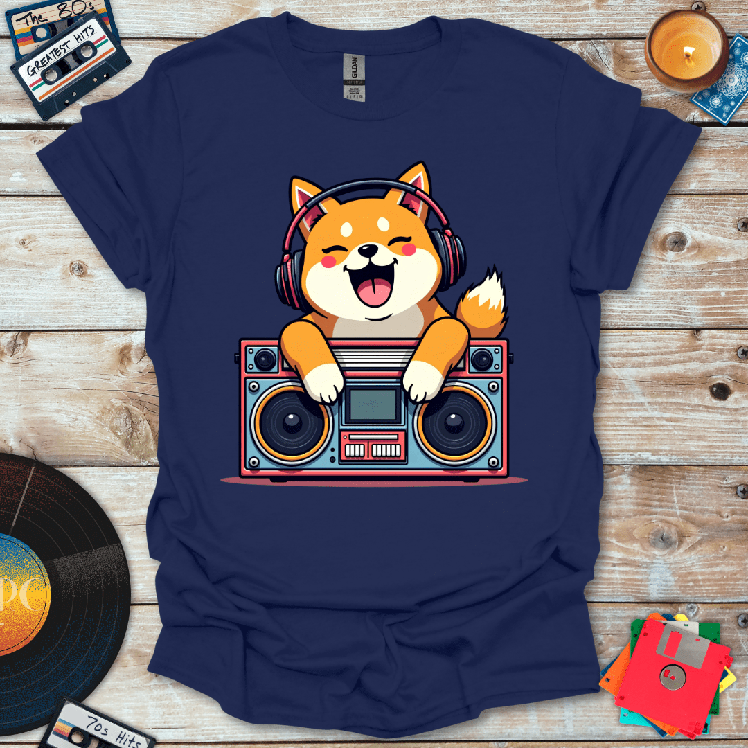 Shiba and The Boombox T-Shirt