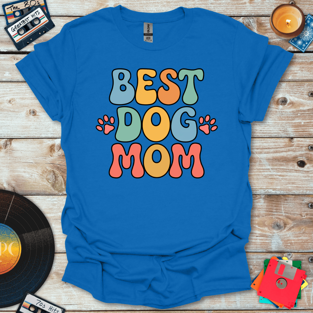 Groovy Best Dog Mom T-Shirt