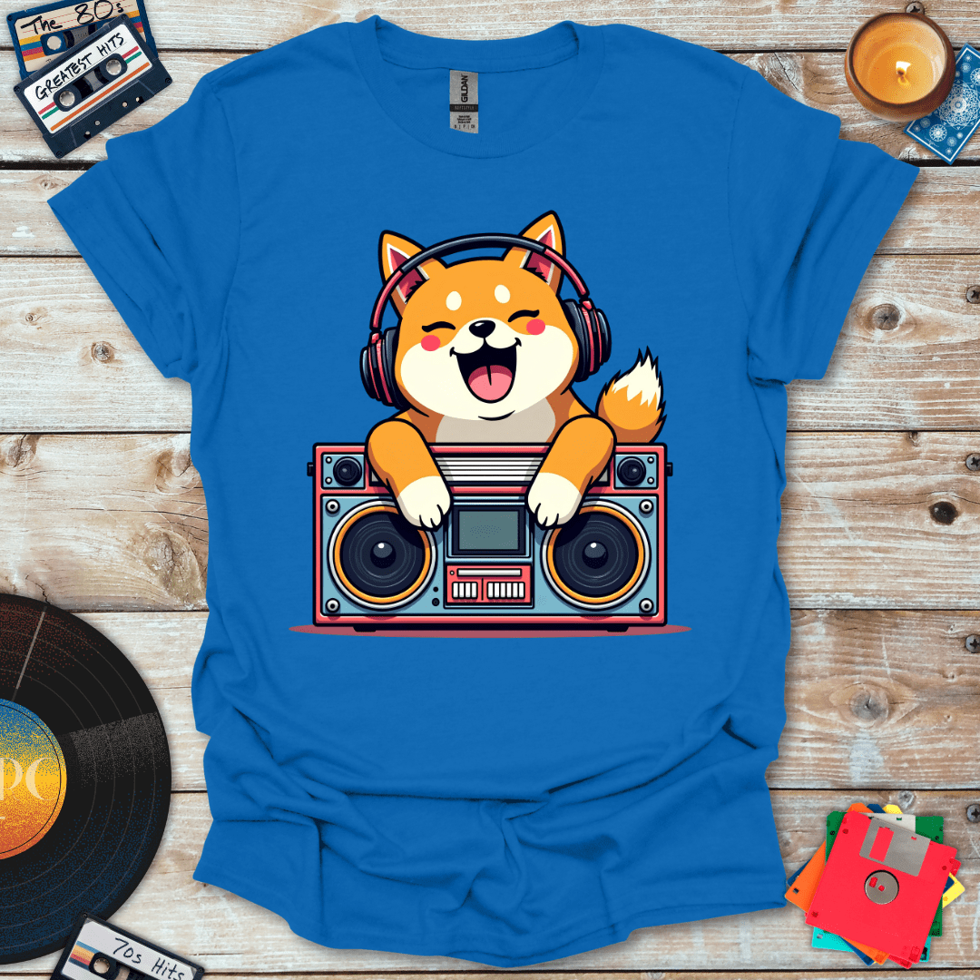 Shiba and The Boombox T-Shirt