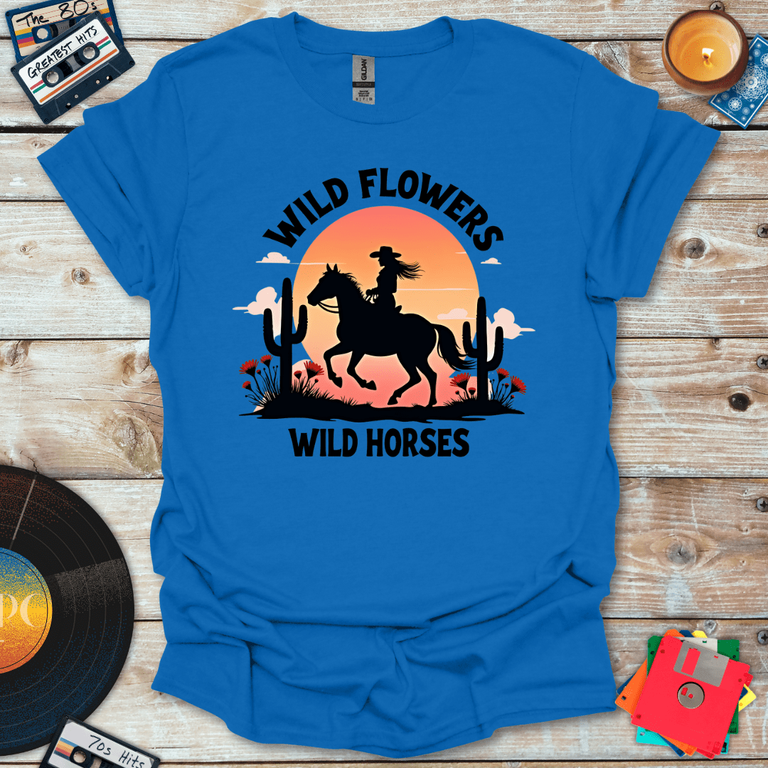 Wild Flowers Wild Horses T-Shirt