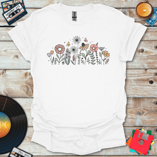 Distressed Wildflowers T-Shirt