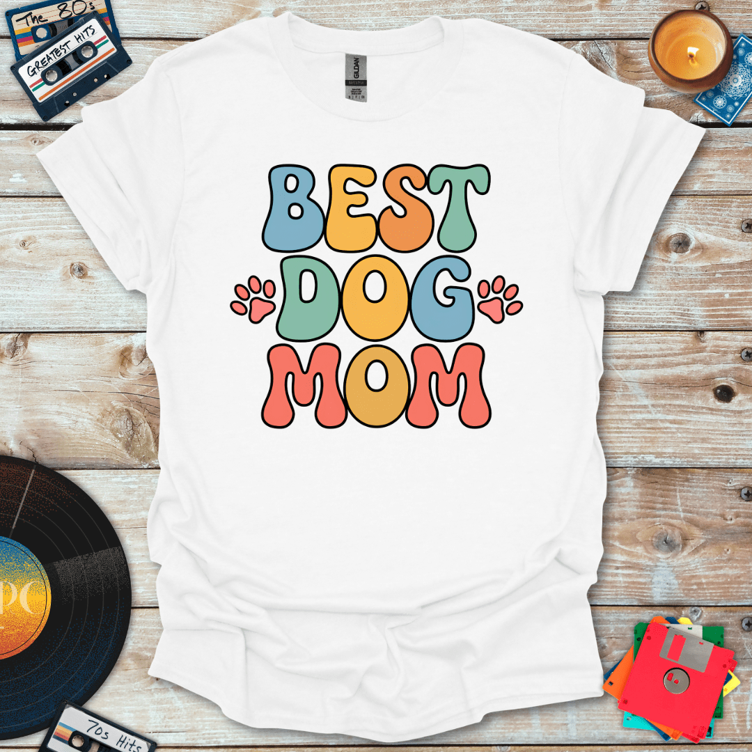 Groovy Best Dog Mom T-Shirt