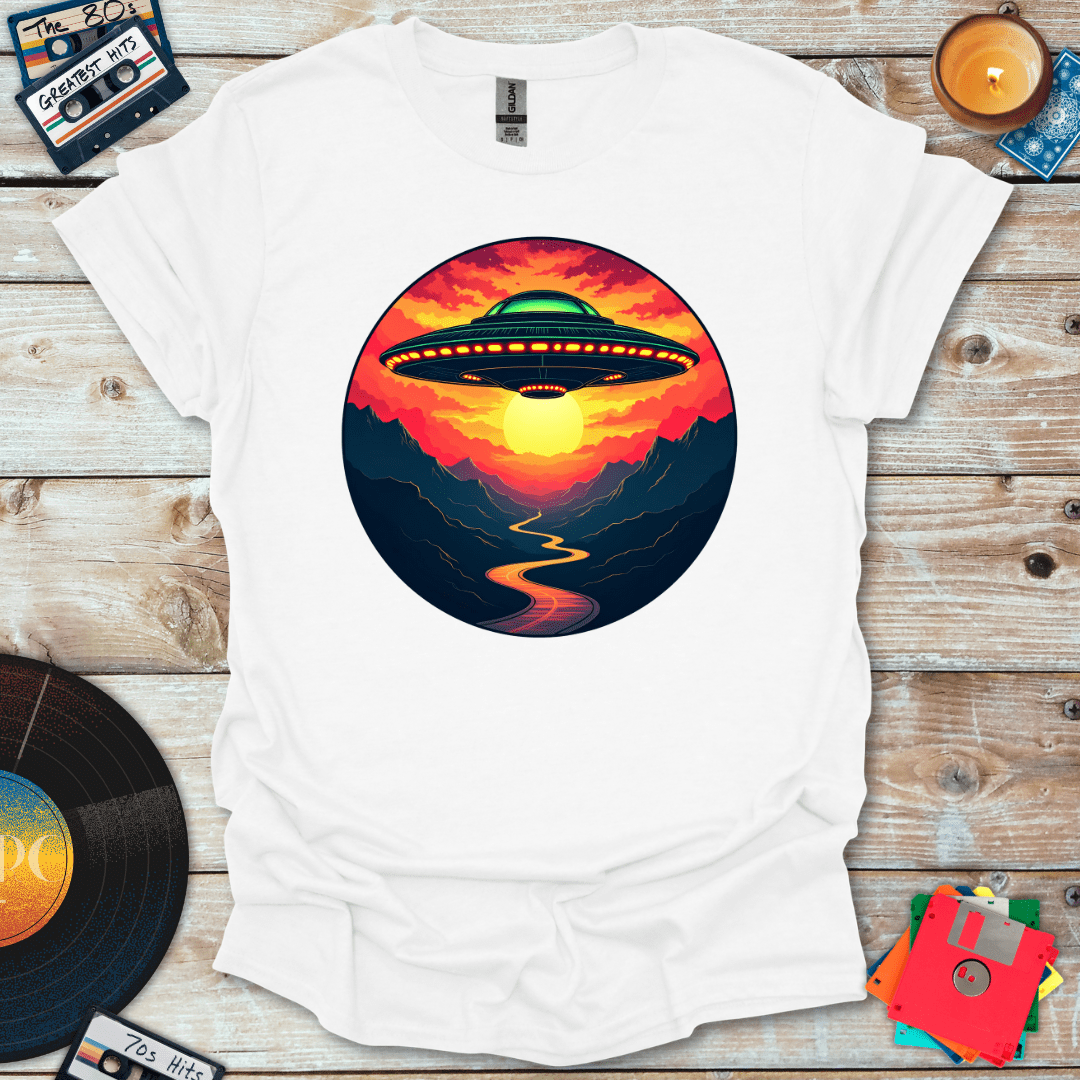 Sunset UFO T-Shirt